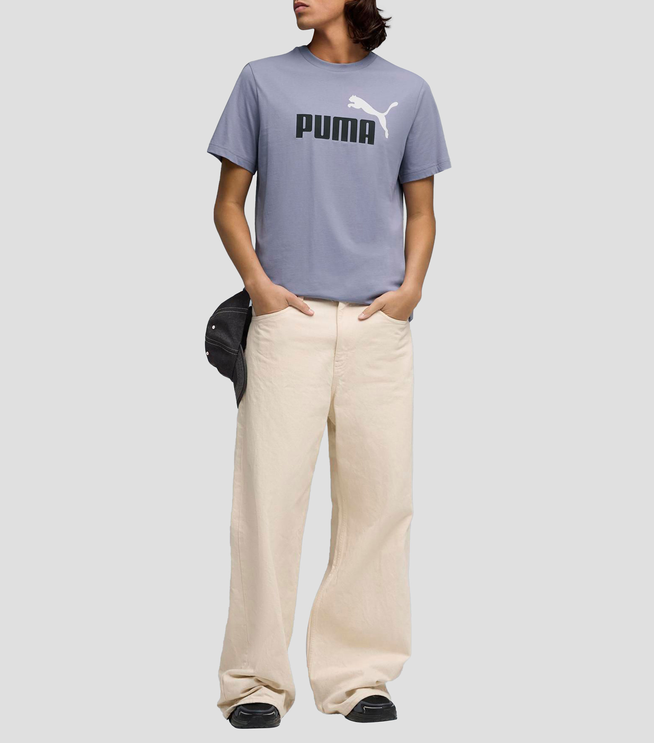 Playera de cuello redondo con manga corta estampada Hombre